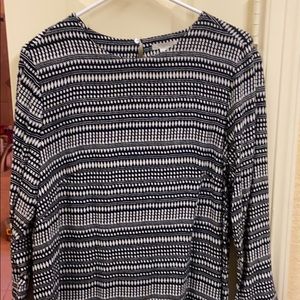 H & M shift dress-black and white